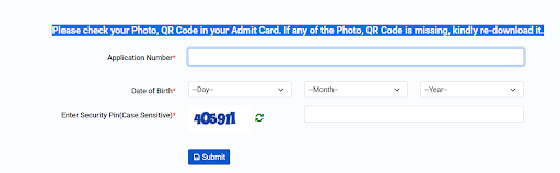 login page screenschot- step 3 to download sainik school answer key